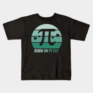 Born On Pi Day Happy Pi Day Birthday Gift Math Equations Kids T-Shirt